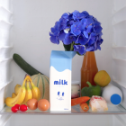 Vase bouteille de lait en céramique