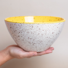 Saladier en céramique moucheté