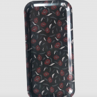 Plateau en bois fleuri