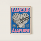 Affiche l'Amour à la plage Dear Bill 30 x 40 cm