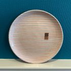 Assiettes en terre cuite rayées Casa Cubista