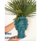 Tête de Maure sicilienne - Bleu canard
