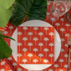 Françoise Paviot - Pack 20 serviettes en papier en intissé 20 x 20 cm - Egyptian Palm