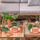 Françoise Paviot - Pack 20 serviettes en papier en intissé 20 x 20 cm - Egyptian Palm