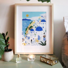 COFFRET PEINTURE AU NUMÉRO - LA PETITE EPICERIE - SANTORINI PAR MAJA TOMLJANOVIC