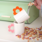 Mug Flower Orange Fluid Market