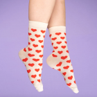 Coucou Suzette - Chaussettes Coeur Rouge