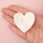 Pince à cheveux Coeur Blanc - Coucou Suzette