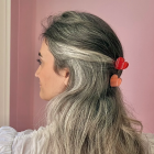 Mini pince à cheveux Coeur Rose - Coucou Suzette