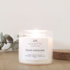 Bougie artisanale parfumée Fraise rhubarbe - Saugette
