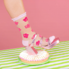 Chaussettes transparentes hibiscus - Coucou Suzette
