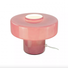 Lampe à poser verre coloré Foza - Aubergine