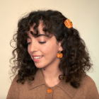 Mini pince à cheveux Citrouille - Coucou Suzette