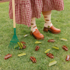 Pince à cheveux motif Feuille de Châtaignier