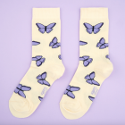 Chaussettes Papillons Mauves - Coucou Suzette
