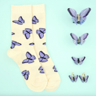 Chaussettes Papillons Mauves - Coucou Suzette