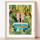 Coffret peinture au numéro - Tiger relaxing in my pool