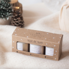 Coffret Nuit de Noël - 3 Bougies artisanales parfumées à la cire de soja naturelle