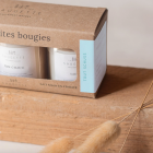 Coffret Tout schuss - 3 Bougies artisanales parfumées à la cire de soja naturelle