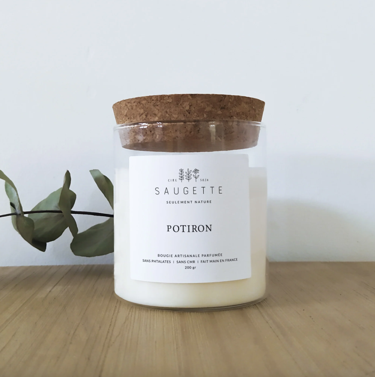 Potiron - Bougie artisanale parfumée à la cire de soja naturelle