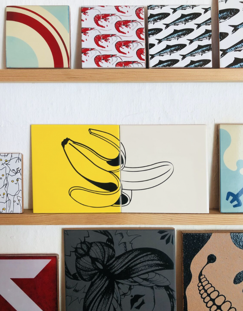 Papier peint décoratif en céramique banane - Bussoga