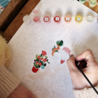 COFFRET PEINTURE AU NUMÉRO - LA PETITE ÉPICERIE - FLOWER MARKET PAR ZAZE ART