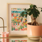 COFFRET PEINTURE AU NUMÉRO - LA PETITE ÉPICERIE - FLOWER MARKET PAR ZAZE ART