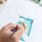 COFFRET PEINTURE AU NUMÉRO - LA PETITE ÉPICERIE - DAYDREAMING PAR NORA DONG