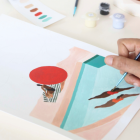 COFFRET PEINTURE AU NUMÉRO - LA PETITE ÉPICERIE - ST BARTHÉLEMY PAR LÉA MORICHON