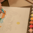 COFFRET PEINTURE AU NUMÉRO - PETIT PINCEAU - SINGAPORE PAR HOGLET & CO