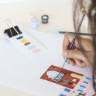 COFFRET PEINTURE AU NUMÉRO - HOME TOGETHER PAR MONA MAI - PETIT PINCEAU