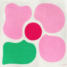 Serviette en papier intissé Françoise Paviot FLEUR POP ROSE