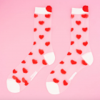 Coucou Suzette - Chaussettes Transparentes Coeur