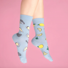 Chaussettes motifs Huître et Citron - Coucou Suzette