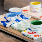 Plateau céramique Alejandro bleu - Que Rico