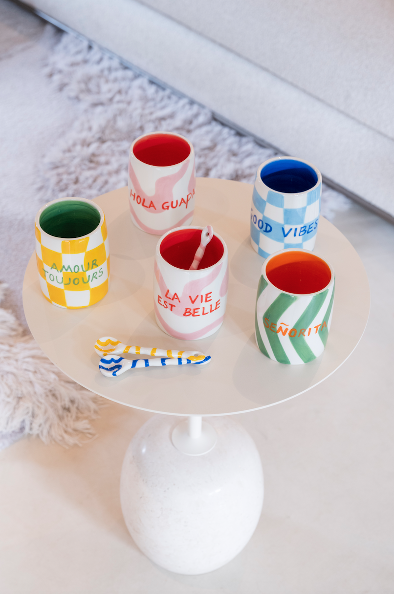 Tasse De Séparation 7 Canaux Pour Art Fluide - Gobelet Réutilisable Pour Peinture Coulée, Motifs Floraux