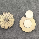 Bijou mural fleuri Daisy - Poussière des Rues