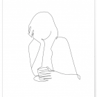Affiche Line Art Woman