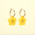 Boucles d'oreilles fleur bouton d'or - Coucou Suzette