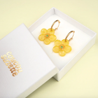 Boucles d'oreilles fleur bouton d'or - Coucou Suzette