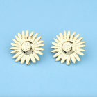 Boucles d'oreilles Tournesols plaqué or - Coucou Suzette