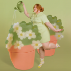 Pince à cheveux Pot de fleurs - Coucou Suzette