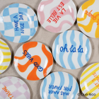 Assiette à dessert en céramique à message - Que Rico