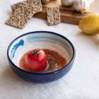 Assiette à râper en céramique motif sardines