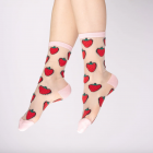 Chaussettes transparentes Fraises - Coucou Suzette
