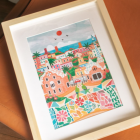 Coffret peinture au numéro - Barcelona par DAZLSTUDIO