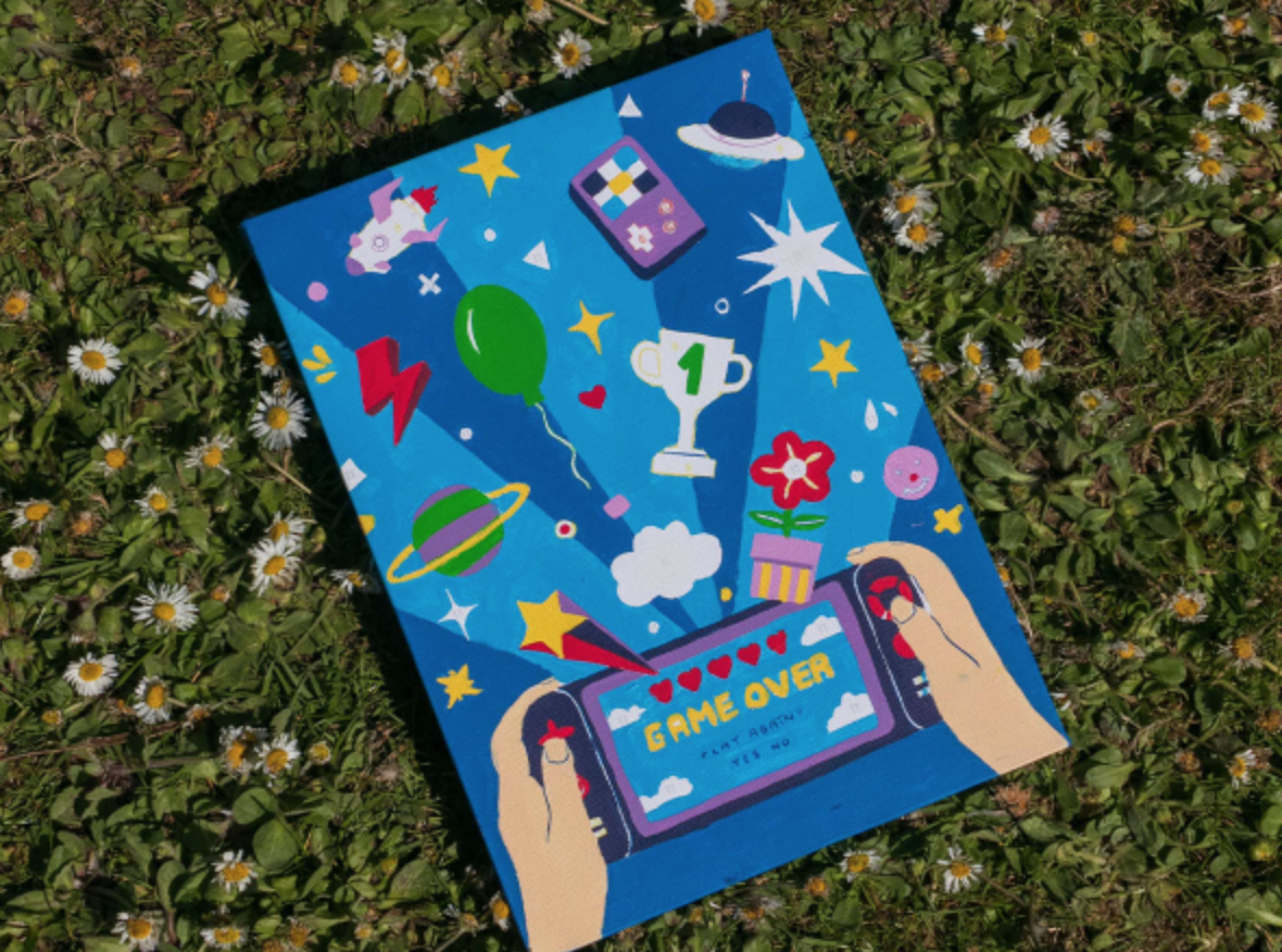 Coffret peinture au numéro enfants - Video Games 8 à 12 ans