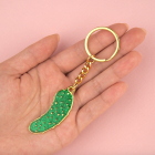 Porte-clé Cornichon Paillettes - Coucou Suzette