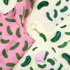 Porte-clé Cornichon Paillettes - Coucou Suzette