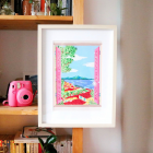 Coffret peinture au numéro - Fenêtre ouverte sur Naples